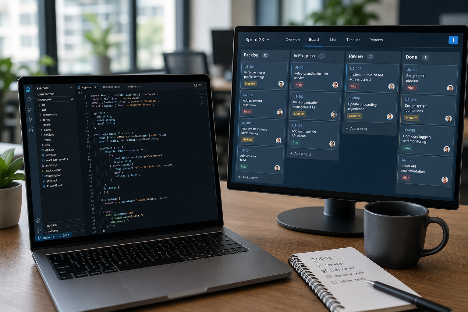 Software development workspace